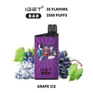IGET BAR 3500PUFFS GRAPE ICE (10PCS)