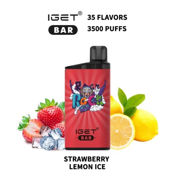IGET BAR 3500PUFFS STRAWBERRY LEMON ICE