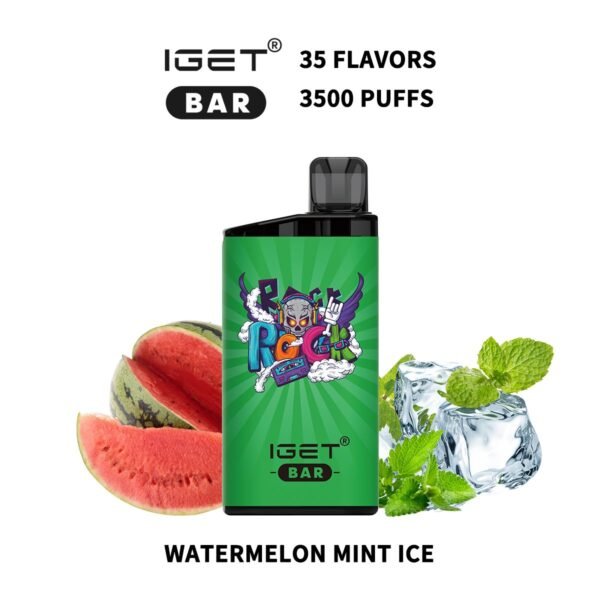 IGET BAR 3500PUFFS WATERMELON MINT ICE (10PCS)