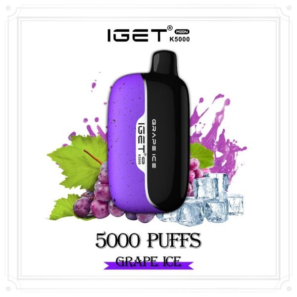 IGET MOON K5000 GRAPE ICE (10PCS)
