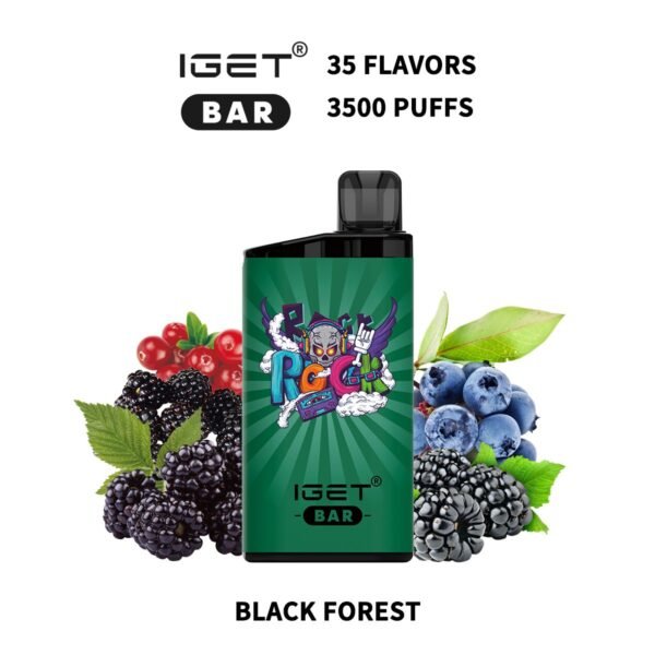 IGET BAR 3500PUFFS BLACK FOREST (5PCS)