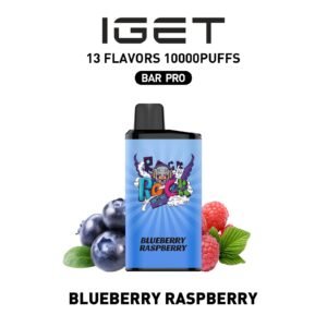 IGET BAR PRO 10000PUFFS BLUEBERRY RASPBERRY (3PCS)