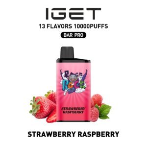 IGET BAR PRO 10000PUFFS STRAWBERRY RASPBERRY